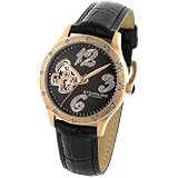 Stuhrling Original Women's Lifestyle 'Audrey' Diamond Butterfly Automatic Leather Strap Watch # 196.124527