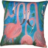 Flamingo Party Throw Pillow