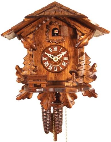 German Black Forest Chalet Cuckoo Clock - Chalet & Trees