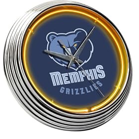 Memphis Grizzlies Neon Clock