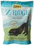 Zuke's Z-Ridge Medium Fresh Breath Dental Chew Bones, 6 Count Pouch