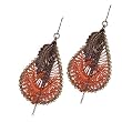 Pear Drop Earrings Orange (Femme Frivolity)