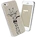 iPhone 5S Case, iPhone SE Case, ESR Illustrators Series Protective Case [Good Grip] with Aesthetic Print Hard Back Cover for iPhone 5/5s/SE (Tycoon Giraffe)