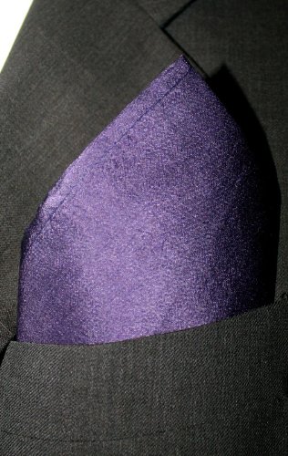 Eggplant Silk Pocket Square