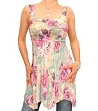 Blue Banana - Floral Print Tunic Top
