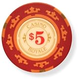 Casino Royale James Bond Poker Chip - 25 Stueck Wertangabe $5