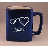 Laser Engraved Coffee Mug with I Love Atlas by SHOPZEUS