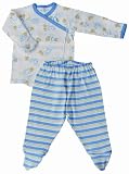 Under the Nile Organic Side Snap Layette Set, Hippo Stripe, 0-3 Months