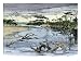 Snags and Low Water Hindering Riverboat Travel on the Missouri River, 1800s Giclee Po...