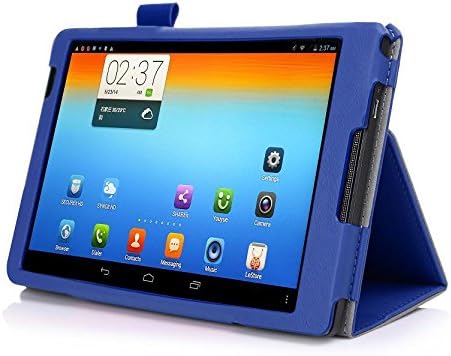 VSTN® Lenovo Tab S8-50 Multi-Angle Stand Slim-Book PU Leather Cover Case with Hand Strap&Card Holder, Only fit Lenovo Tab S8-50 tablet (Blue)