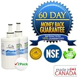 Green Filter for Samsung DA29-00003B NSF Certified Refrigerator Water Filter, Certified Green, Made in North America 2 Pack