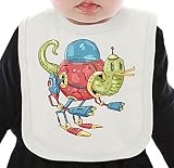 Robot slug ネクタイを有する有機ビブ Medium