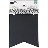American Crafts 24-Piece Notch DIY Shop Chalkboard Banner, 3.5 by 4.5-Inch