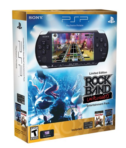 PSP 3000 Limited Edition Rock Band Unplugged Entertainment Pack - Black
