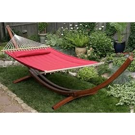 Ewins St. Thomas Premium Poly Hammock - Resort Red by Ewins