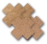 Nippies Tan Caramel Cross Waterproof Self Adhesive Fabric Nipple Cover Pasties