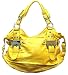 Gucci Inspired Yellow Buckle Hobo