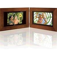 GPX PF7708 7-Inch Dual Digital and Classic Photo Frame (Walnut)