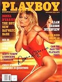 Donna D'errico autographed Playboy Magazine