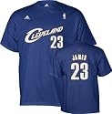 LeBron James adidas Name and Number Cleveland Cavaliers T-Shirt