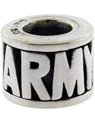 Biagi Sterling Silver Army Bead Charm