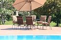 7PC Outdoor Premium Wrought Iron Patio Dining Furniture Set
