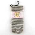 Women's Striped Tabi Fashion Midcalf Socks With 7 Inch Cuff, Gray
