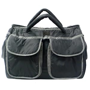 Buy 7 A.M. Enfant Voyage Diaper Bag, Black Gray, Large by 7A.M. Enfant