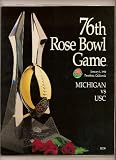 1990 Rose Bowl Game Program USC Trojans Michigan