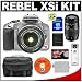 Electronics : Canon EOS Digital Rebel XSi 12.2-Megapixel SLR Camera & Canon EFS 18-55mm f/3.5-5.6 IS Zoom Lens + Tamron 70-300mm f/4-5.6 Di LD Macro Autofocus Lens + 8GB SD Memory Card + LP-E5 Battery + Case + Cameta Bonus Accessory Kit