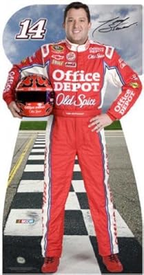 Miniature Cardboard Cutout - Tony Stewart - #14 Office Depot