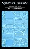 cover of SAPPHICS AND UNCERTAINTIES: POEMS, 1970-1986