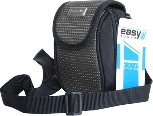 Easy Touch, Camera case, Bag, ET-004 (Black-Gray), Compatible with Canon Powershot A460, A470, Fujifilm F20, F40, F470, Olympus FE240, FE250, FE310, FE340, Kodak C713, M863, M893, V1003, V1233, V1253, Nikon L10, L11, L14, L18, Samsung NV3, NV20, NV40, S850, Panasonic DMC-LX2 by EasyTouch