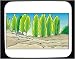 Decorated Mouse Pad with coniferous, woods, trees, row, Alaska, pine, forest