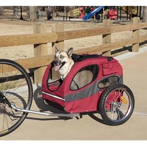 Click to buy Small Dog Carriers:  Solvit HoundAbout Pet Bicycle Trailer from Amazon!