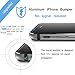iPhone 7/8 Plus Case, IFCASE Aluminum Metal Bumper (No Signal Reduce) TPU Inner Frame Shock Absorb Slim Cases for iPhone 7/8 Plus (Jet Black)