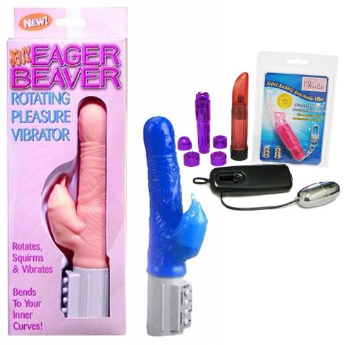 pipedreams eager beaver blue jelly venla sex toy pleasure kit  more detail click!
