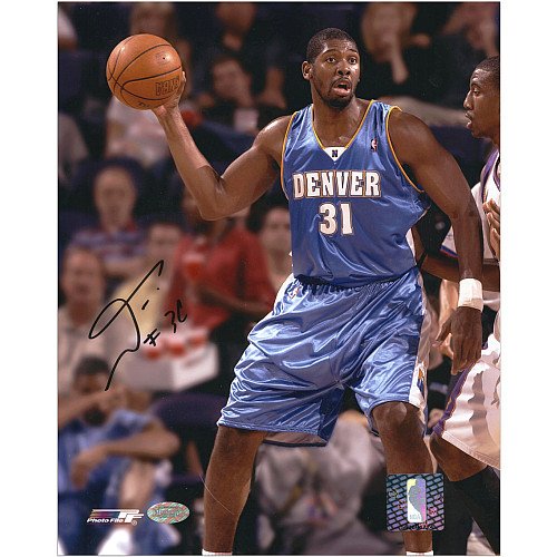 Mounted Memories Denver Nuggets Nene Hilario Autographed 8X10 Photo