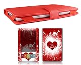 Bundle Monster Barnes & Noble Nook Synthetic Leather Case Cover Jacket + Skin Sticker + Screen Protector Ebook Accessories Combo - Fit 3G and Wifi Version