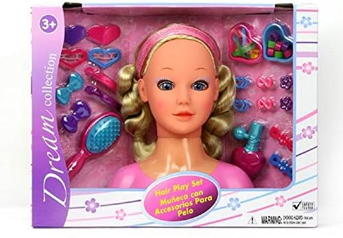 Hair Styling Blonde Doll Head