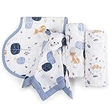 [正規輸入品] (エイデンアンドアネイ)aden+anais オーガニック ニュービギニングギフトセット/1.きつね