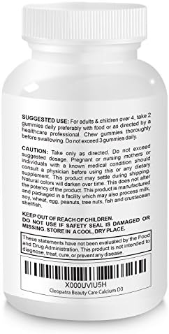 Calcium &amp; Vitamin D3 Chewable Essentials Gummies Supplementals - Mineral &amp; Vitamin Supplement Gummy