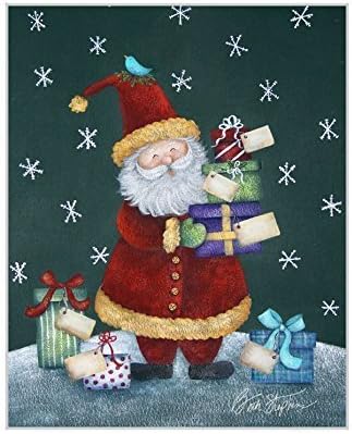 Santa Claus Personalized Christmas Gift, Custom Gift Tags of Family and Friends, Santa Claus Art Print
