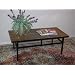 4D Concepts Coffee Table with Slate Top, Metal/ Slate