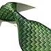 Towergem Extra Long Men's Tie Woven Jacquard Green Necktie XL 63