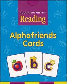 Houghton Mifflin Pre-K: Alphafriends Cards Grade Pre K: HOUGHTON ...