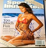 Petra Nemcova In Person Signed Sports Illustrated Magazine - In Blue - Sexy Swimsuit Edition - Rare - Collectible
