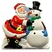 ACME Singing Magnetic Clip 92808-99808Santa Claus and Snowman