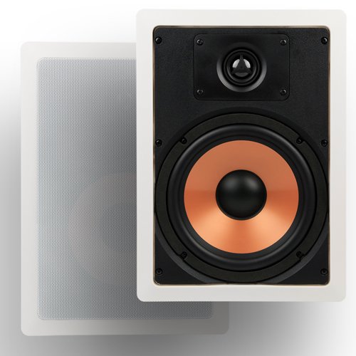 Micca M-8S 8-Inch 2-Way In-Wall Speakers (Pair, White)