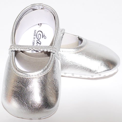 Easy USA Infant Toddler Girls Shoes Silver Slippers Infant 3-Toddler 6 Easy USA Infant Toddler Girls Shoes Silver Slippers Infant 3-Toddler 6